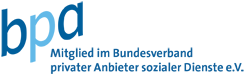 Logo bpa - Mitglied im Bundesverband privater Anbieter sozialer Dienste e.V.